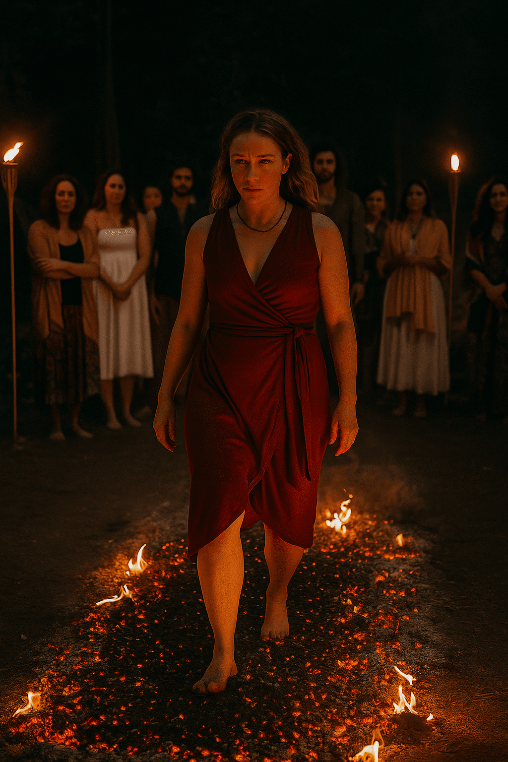 Ceremonial fire walk